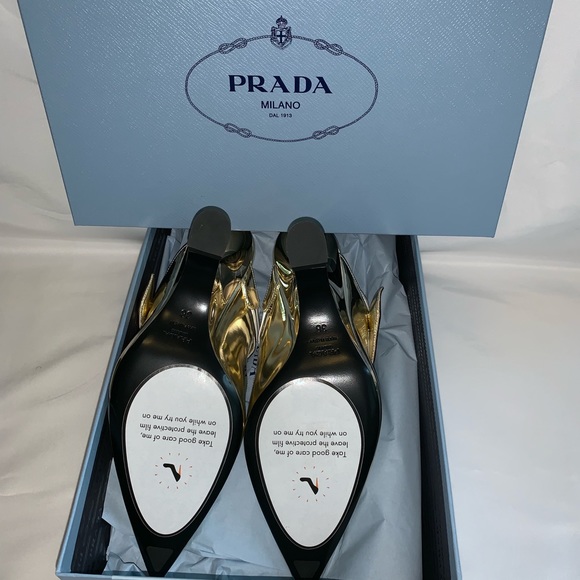 Prada mirrored leather mules - Picture 5 of 5